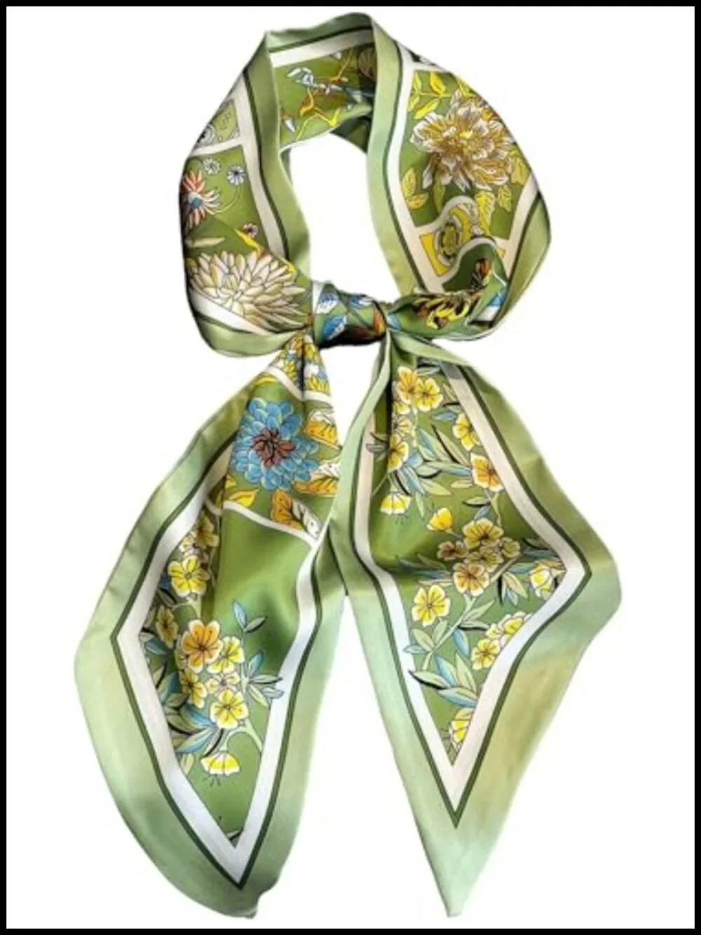 Silky Scarf Long Lightweight Head Scarf Women Fashion Accessory Hair Neck Purse